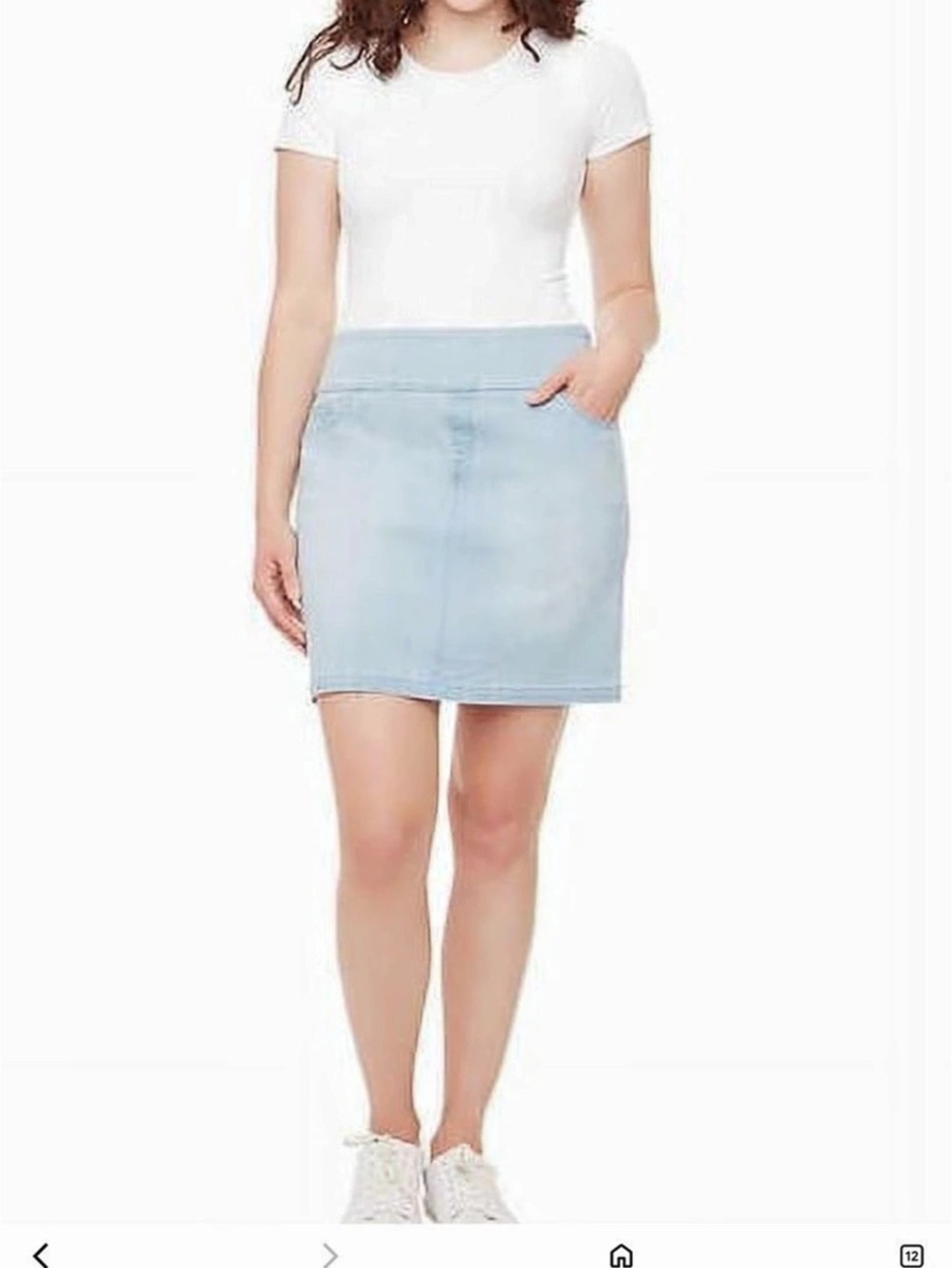 SC & Co Denim Mini Skort Blue Like New hiking performance outdoors